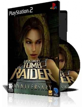 با کاور کامل وقاب و چاپ روی دیسک Tomb Raider Anniversary PS2